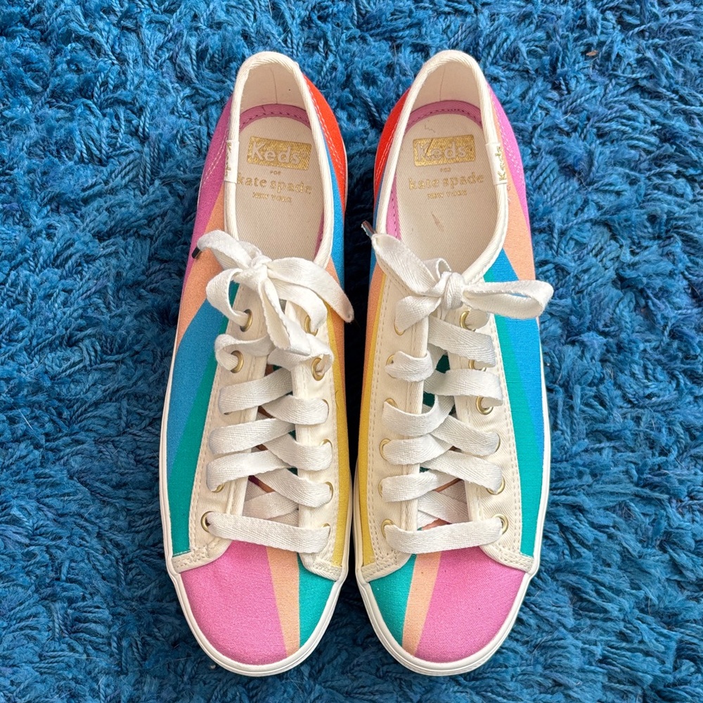 kate spade x Keds Women's Colorful Stripe Sneakers 7.5